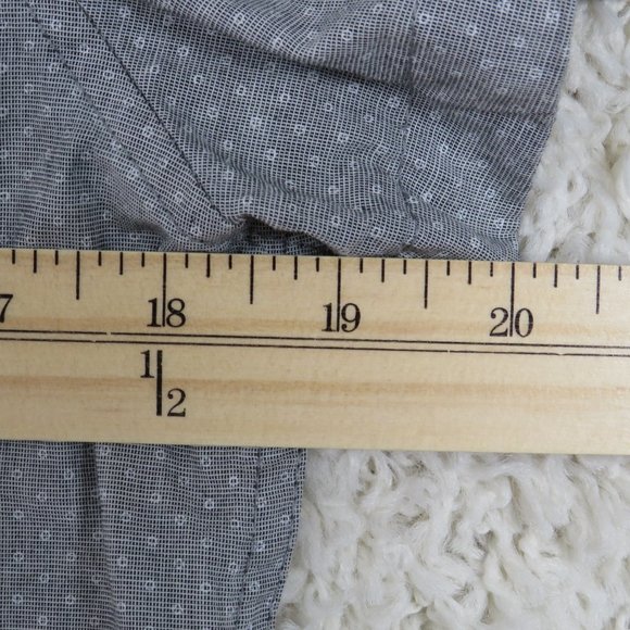 Kenneth Cole* Men's‎ Short Sleeve Button Down Shirt Size Small Gray - Picture 7 of 8